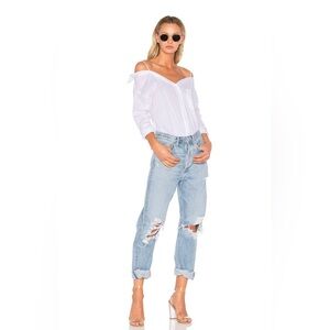 AGOLDE 90's Mid Rise Loose Fit Distressed Denim Jeans in Fall Out Size 23